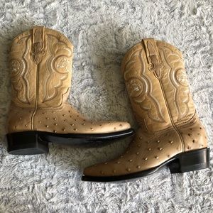 Women's Leather Western Boots US Size 5–5.5 / MX Size 23